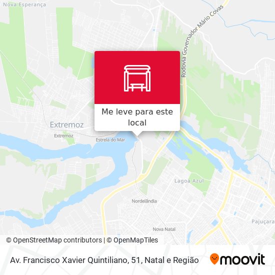 Av. Francisco Xavier Quintiliano, 51 mapa