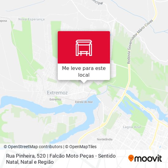 Rua Pinheira, 520 | Falcão Moto Peças - Sentido Natal mapa