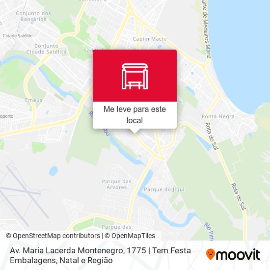 Av. Maria Lacerda Montenegro, 1775 | Tem Festa Embalagens mapa