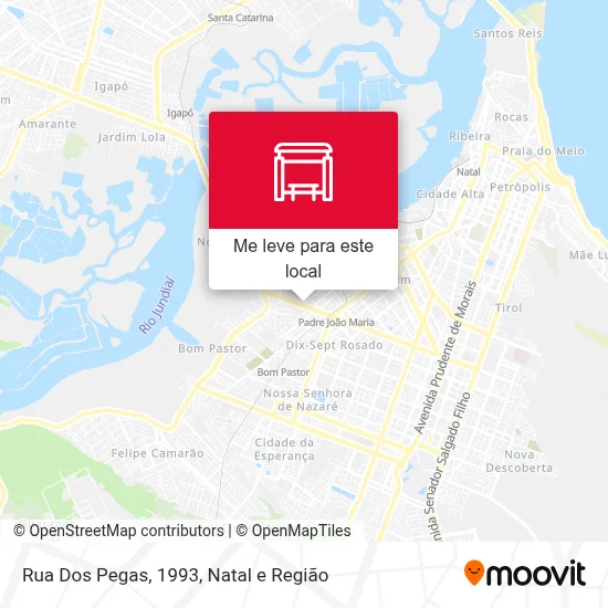 Rua Dos Pegas, 1993 mapa