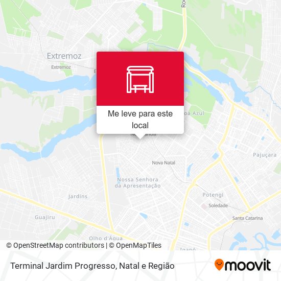 Terminal Jardim Progresso mapa