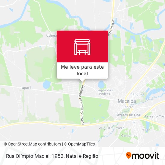 Rua Olímpio Maciel, 1952 mapa