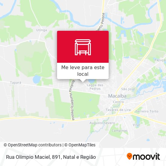 Rua Olímpio Maciel, 891 mapa