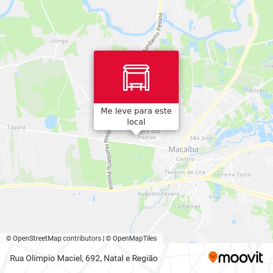 Rua Olímpio Maciel, 692 mapa