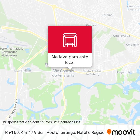 Rn-160, Km 47,9 Sul | Posto Ipiranga mapa
