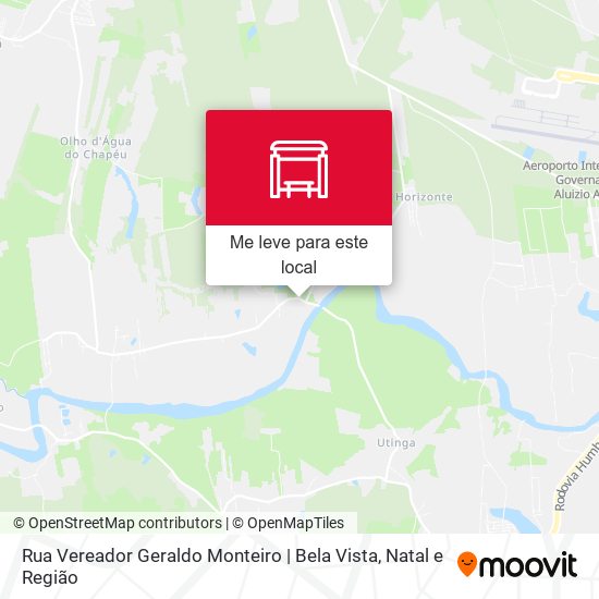 Rua Vereador Geraldo Monteiro | Bela Vista mapa