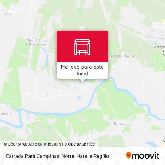 Estrada Para Campinas, Norte mapa