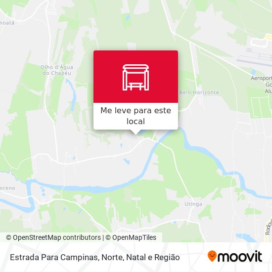 Estrada Para Campinas, Norte mapa