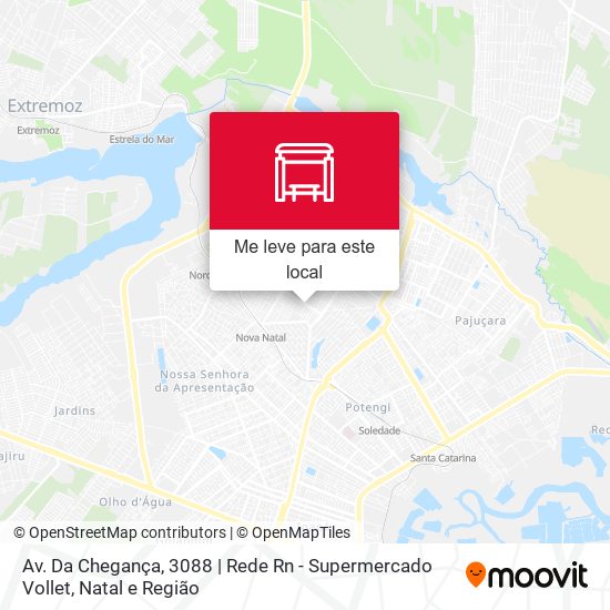 Av. Da Chegança, 3088 | Rede Rn - Supermercado Vollet mapa