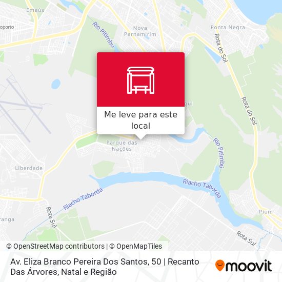 Av. Eliza Branco Pereira Dos Santos, 50 | Recanto Das Árvores mapa