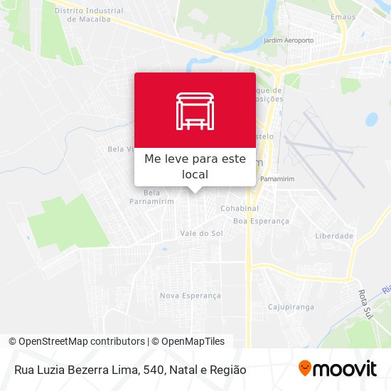 Rua Luzia Bezerra Lima, 540 mapa