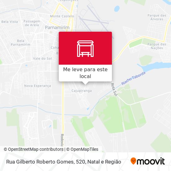 Rua Gilberto Roberto Gomes, 520 mapa