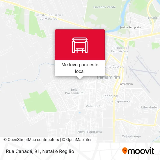 Rua Canadá, 91 mapa