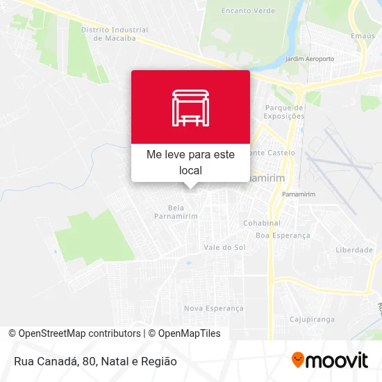 Rua Canadá, 80 mapa