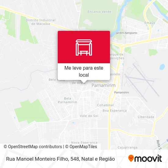 Rua Manoel Monteiro Filho, 548 mapa