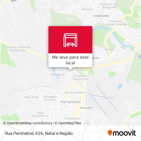 Rua Perimetral, 626 mapa