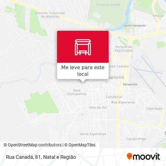 Rua Canadá, 81 mapa