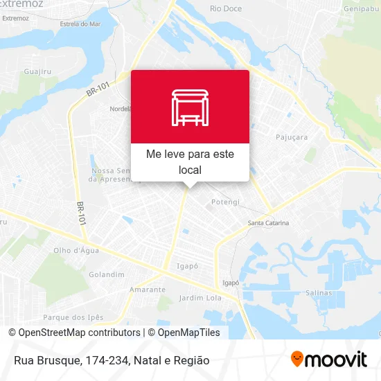 Rua Brusque, 174-234 mapa