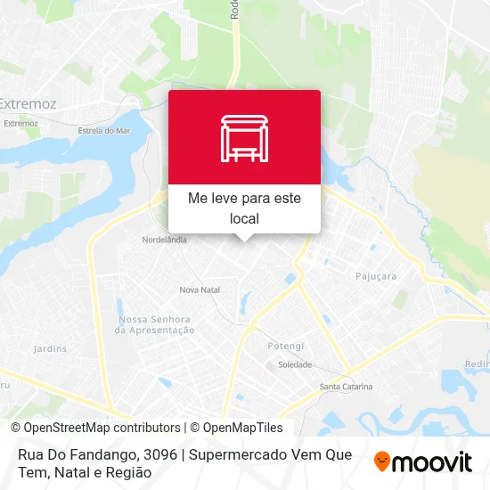 Rua Do Fandango, 3096 | Supermercado Vem Que Tem mapa