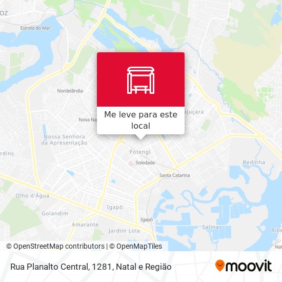 Rua Planalto Central, 1281 mapa