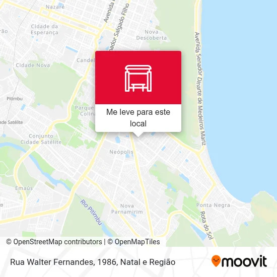 Rua Walter Fernandes, 1986 mapa