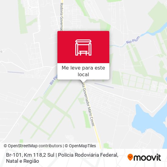 Br-101, Km 118,2 Sul | Polícia Rodoviária Federal mapa