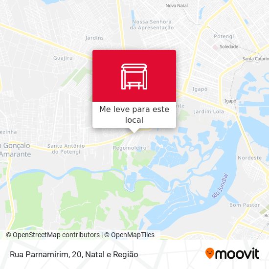 Rua Parnamirim, 20 mapa