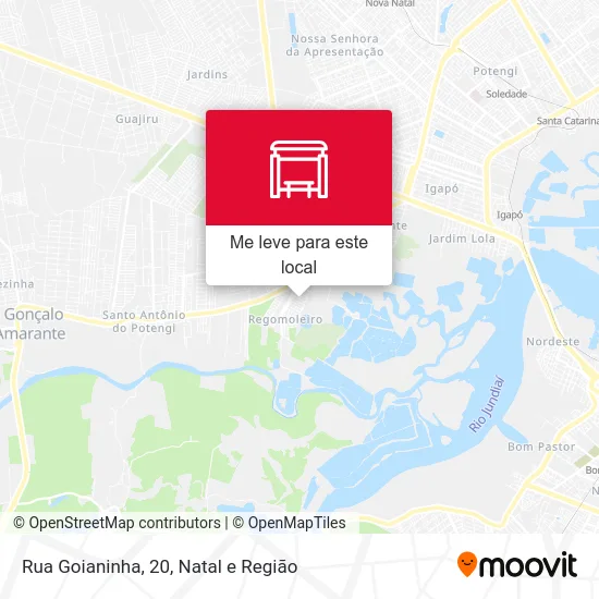 Rua Goianinha, 20 mapa