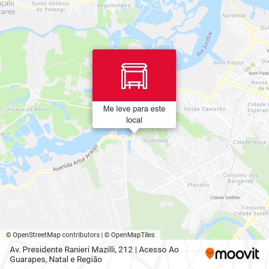 Av. Presidente Ranieri Mazilli, 212 | Acesso Ao Guarapes mapa