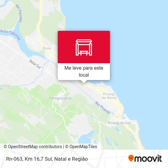 Rn-063, Km 16,7 Sul mapa