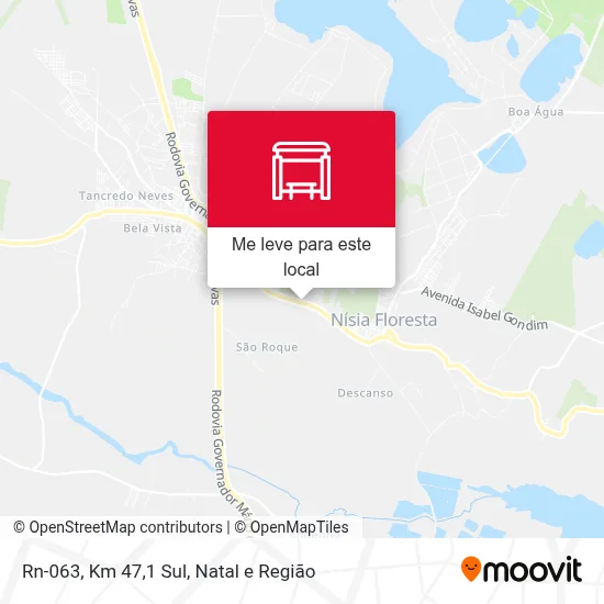 Rn-063, Km 47,1 Sul mapa
