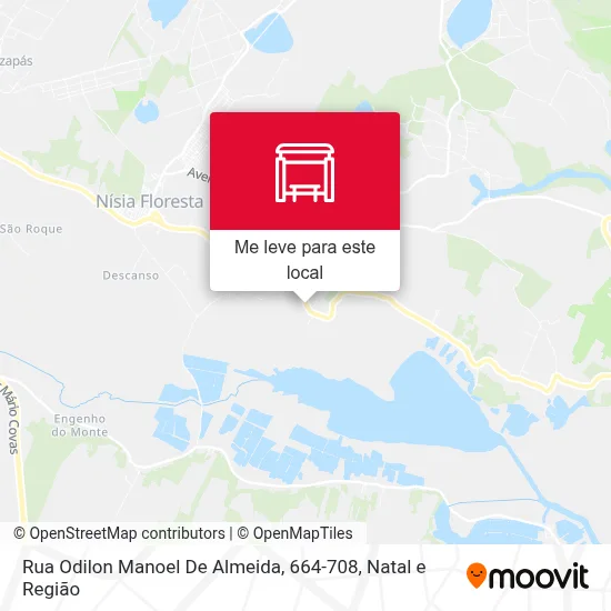 Rua Odilon Manoel De Almeida, 664-708 mapa