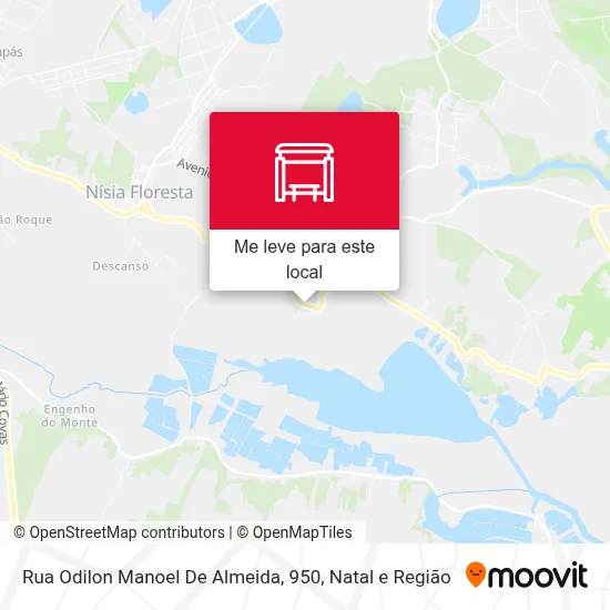Rua Odilon Manoel De Almeida, 950 mapa