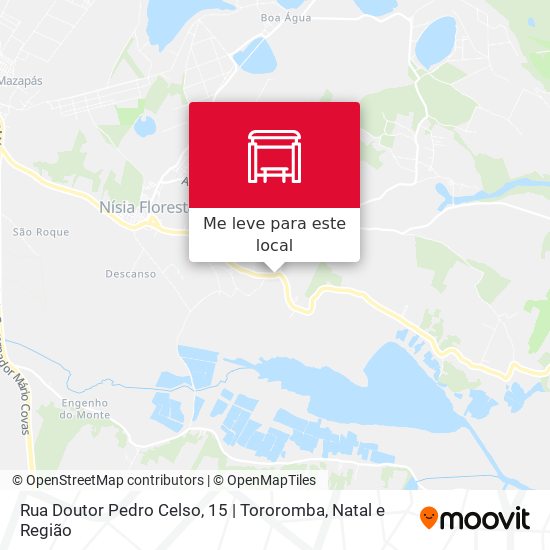 Rua Doutor Pedro Celso, 15 | Tororomba mapa