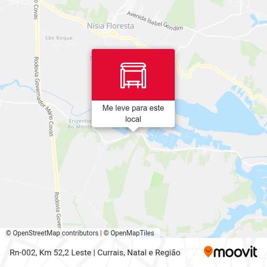 Rn-002, Km 52,2 Leste | Currais mapa