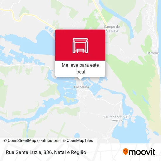 Rua Santa Luzia, 836 mapa