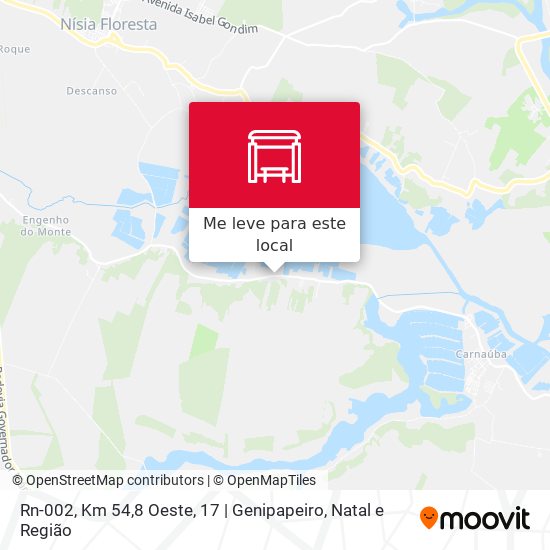 Rn-002, Km 54,8 Oeste, 17 | Genipapeiro mapa