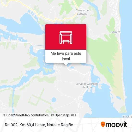 Rn-002, Km 60,4 Leste mapa