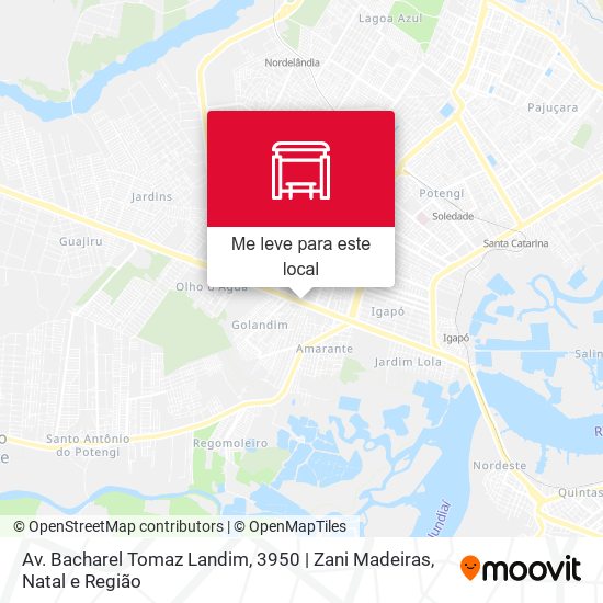 Av. Bacharel Tomaz Landim, 3950 | Zani Madeiras mapa