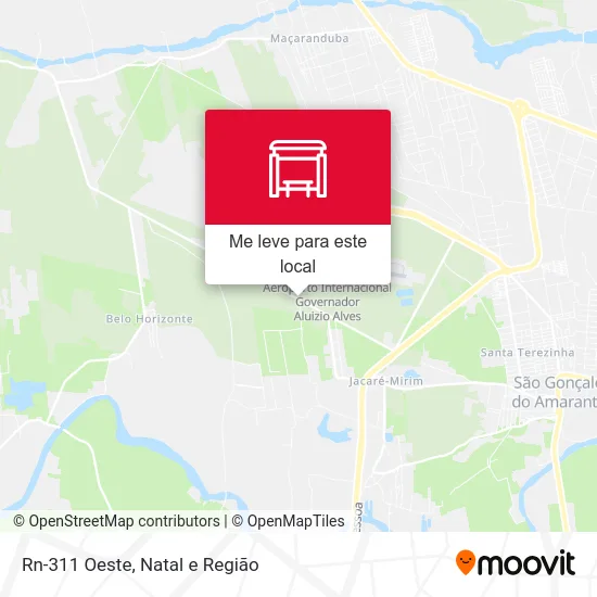 Rn-311 Oeste mapa