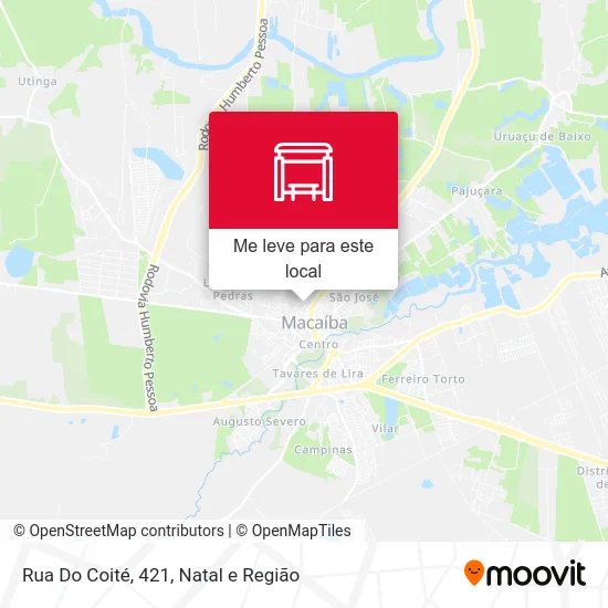 Rua Do Coité, 421 mapa