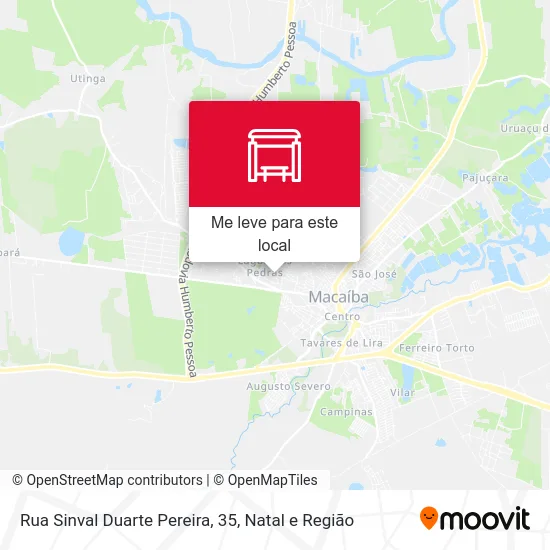 Rua Sinval Duarte Pereira, 35 mapa
