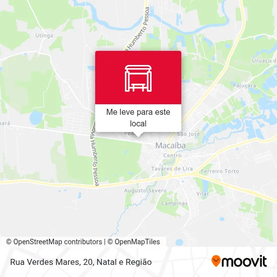 Rua Verdes Mares, 20 mapa