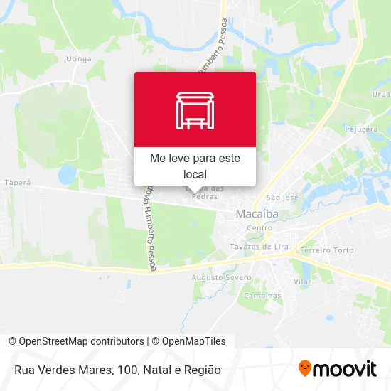 Rua Verdes Mares, 100 mapa