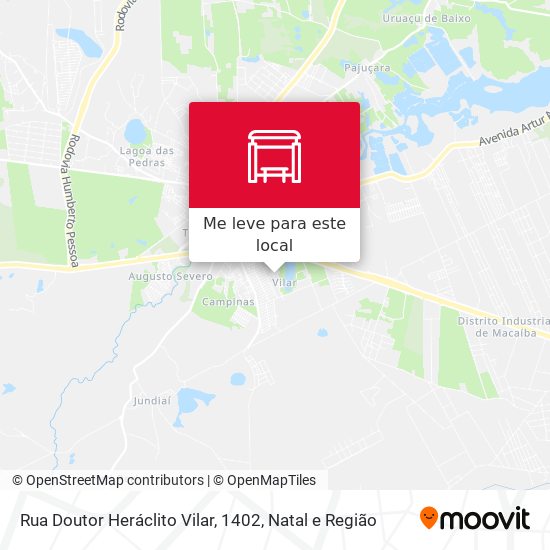 Rua Doutor Heráclito Vilar, 1402 mapa