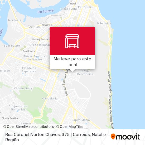 Rua Coronel Norton Chaves, 375 | Correios mapa