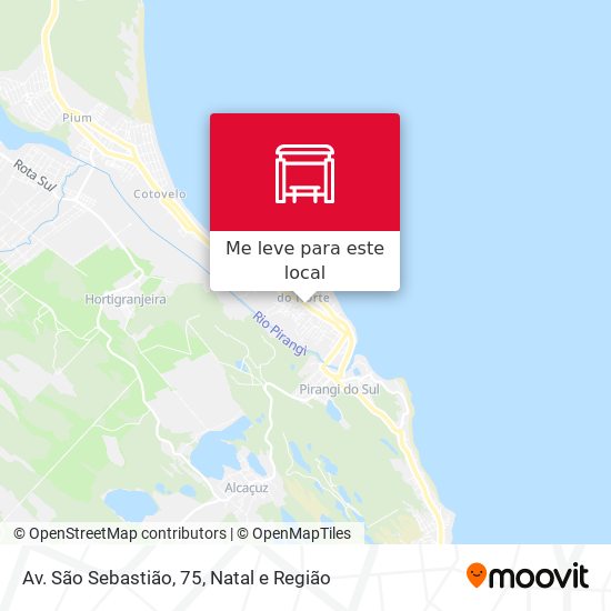 Av. São Sebastião, 75 mapa