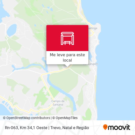 Rn-063, Km 34,1 Oeste | Trevo mapa