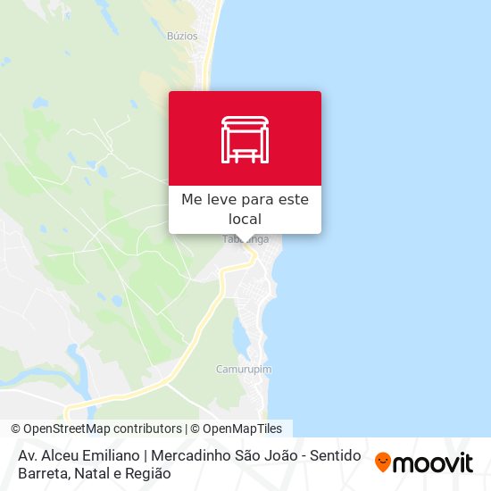 Av. Alceu Emiliano | Mercadinho São João - Sentido Barreta mapa