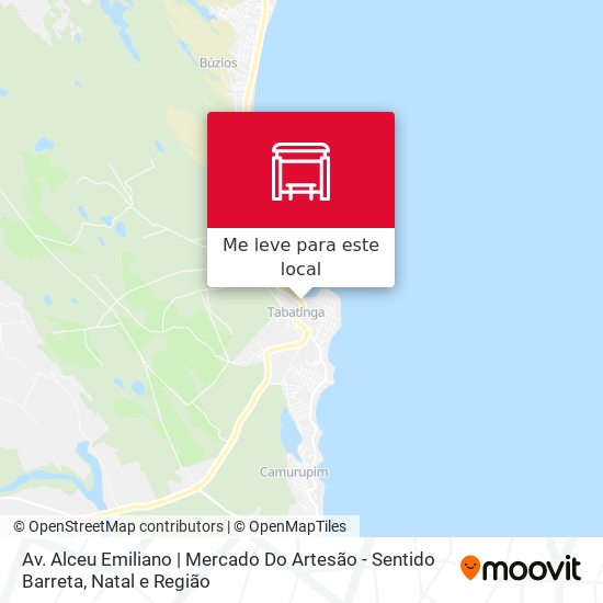 Av. Alceu Emiliano | Mercado Do Artesão - Sentido Barreta mapa